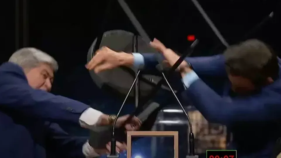 Acordo entre Marçal e Datena encerra processo por cadeirada em debate