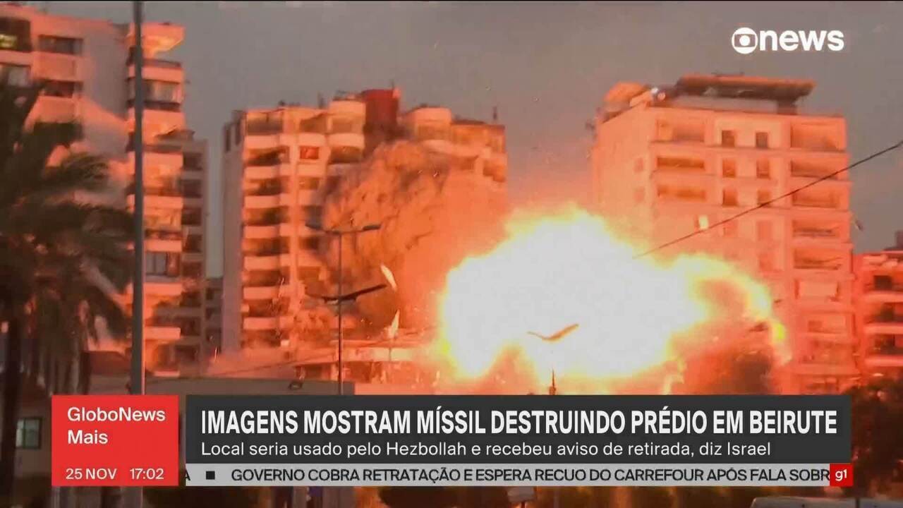 Israel emite ordens de evacuação para o Centro de Beirute pela primeira vez em meio a negociações para cessar-fogo