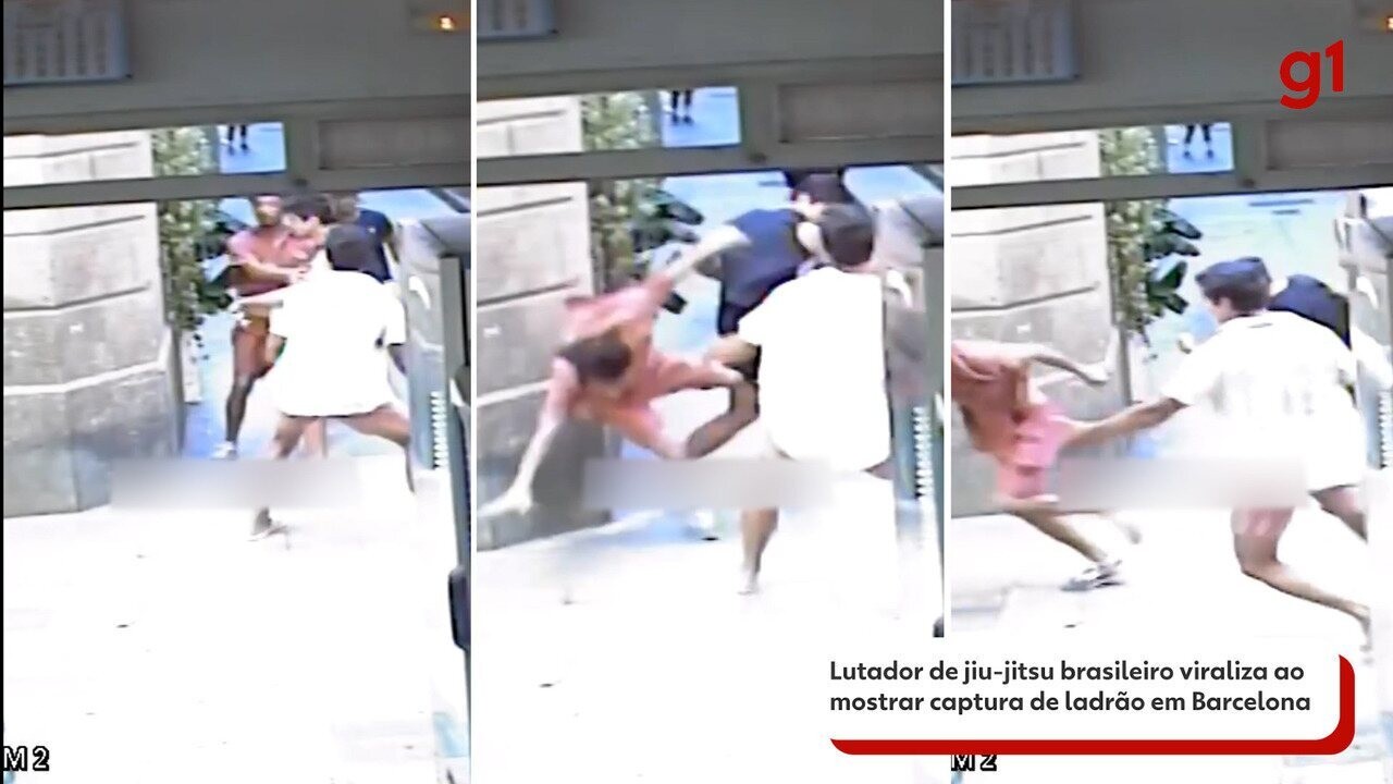 Lutador de jiu-jitsu brasileiro viraliza ao mostrar captura de ladrão em Barcelona; VÍDEO