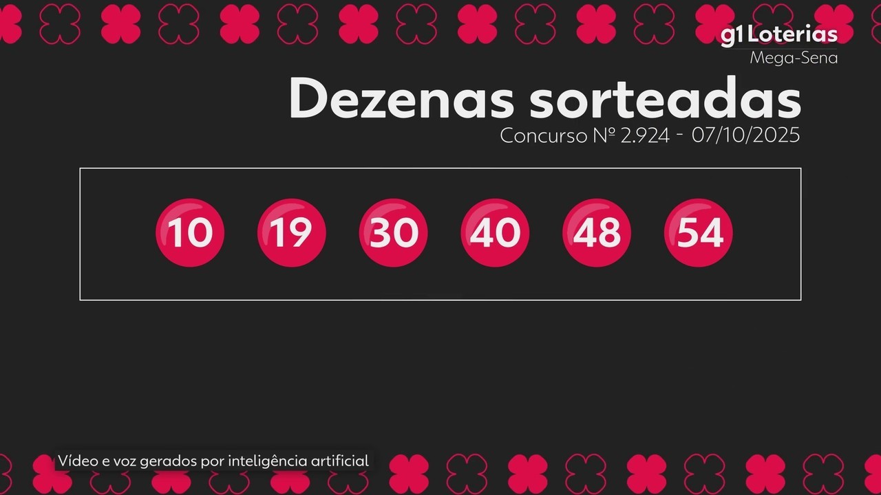 Mega-Sena, concurso 2924: bolão leva prêmio de R$ 17,9 milhões