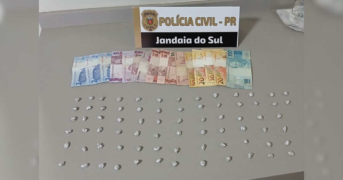 Homem condenado por homicídio é preso por tráfico em Jandaia do Sul