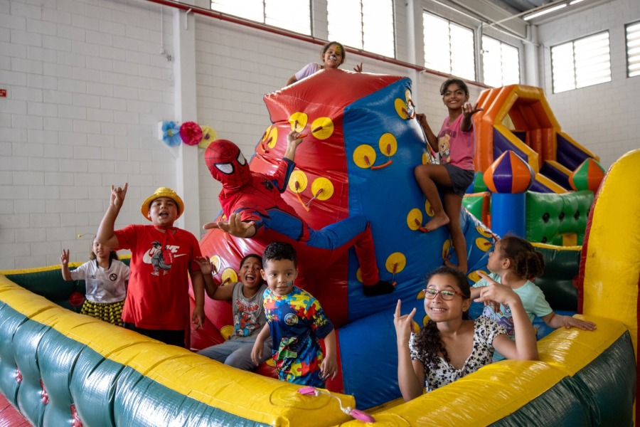 Quintal da Criança atende 250 estudantes em três dias de inclusão e lazer