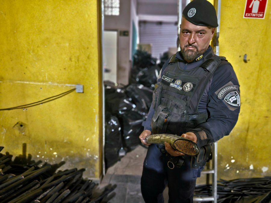 GCM de Itaquá e Polícia Civil desarticulam esquema de receptação e apreendem mais de 2,5 toneladas de cabos furtados