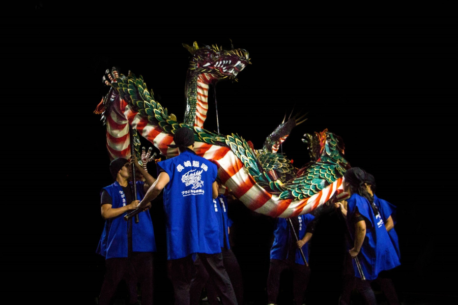 Dragão gigante é destaque do Akimatsuri