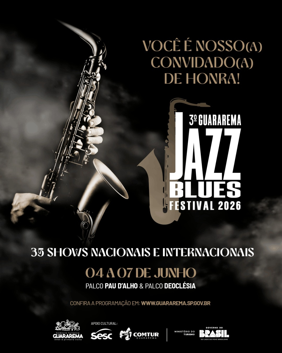 Guararema divulga line-up do 3º Guararema Jazz & Blues Festival com atrações nacionais e internacionais