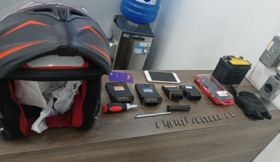 Guarda Civil Municipal prende acusado de furto de equipamentos de motocicletas