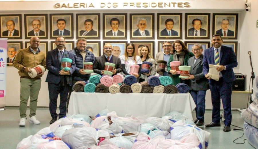 Campanha do Agasalho recebe 1.151 cobertores doados pela Câmara Municipal