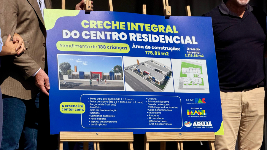 Arujá inicia obras da nova creche do Centro Residencial e vai ampliar a oferta de vagas na educação infantil
