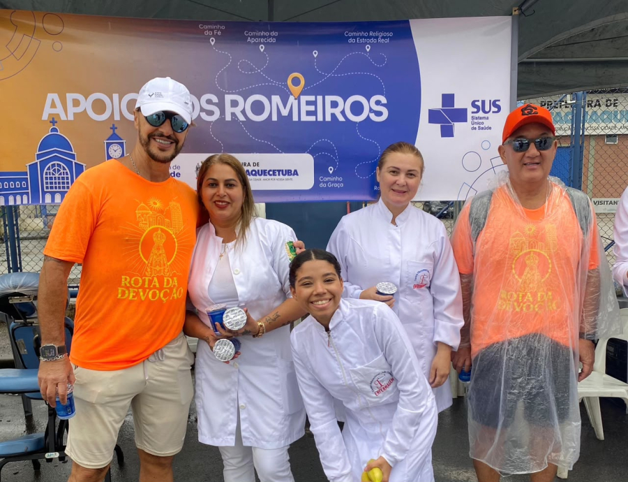 Itaquá acolhe romeiros a caminho de Aparecida com ponto de apoio à saúde 
